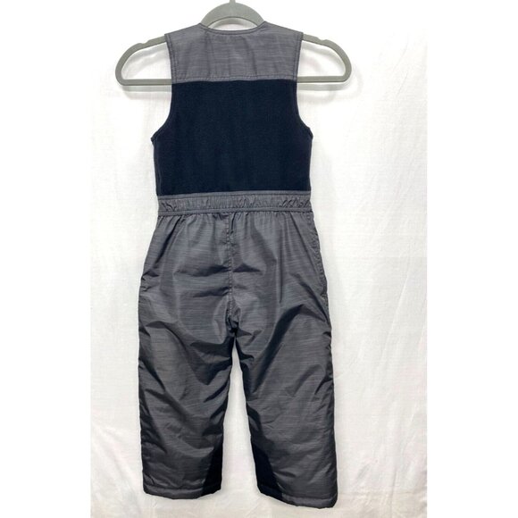 SNOZU Overalls Bibs Winter Snow Ski Pants Kids Boys Size 5 Black Gray Warm - Picture 3 of 9
